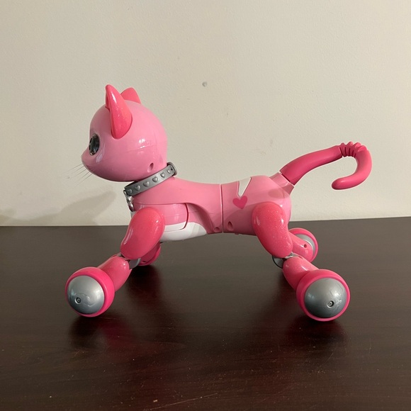 Spin Master Pink Zoomer Kitty Bella Cat Interactive Robot with Tail and works! - Picture 4 of 16